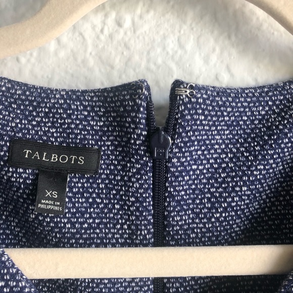 **sold** V neck navy and white work dress xsmall - Picture 4 of 6